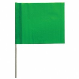 GREEN FLAGS 4" X 5" X 21" BUNDLE OF 100