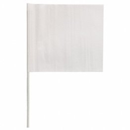 WHITE FLAGS 4" X 5" X 21" #33523 BUNDLE OF 100