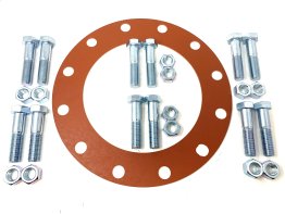 12" 150# FLANGE PACK RR FF 1/8" THICK PLATED BOLTING