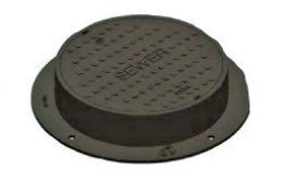 CI MANHOLE RING/COVER COMPLETE V1407-1 "SEWER" MH2407 #4575 MH2207 (24 1/4" LID DIAMETER)