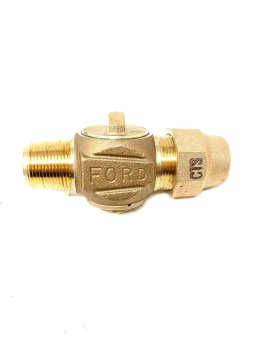 FORD BRASS CORP STOP 3/4" #F1000-3-G-NL CC X CTS