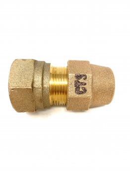 FORD BRASS ADAPTER #C04-44-G-NL 1" FEMALE COPPER THREAD X CTS