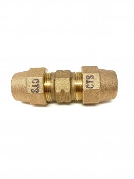 FORD BRASS COUPLING 3/4" #C44-33-G-NL CTS X CTS