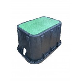 NDS STANDARD PVC METER BOX W/ GREEN SEWER LID #D1200-DISGSWR