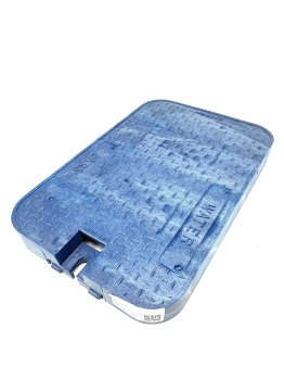 PVC METER BOX STANDARD W/ SOLID BLUE LID #10152026/#10154074