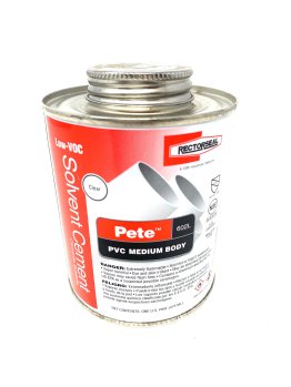 RECTORSEAL PVC CEMENT CLEAR 1 PT #55926 PETE 602L