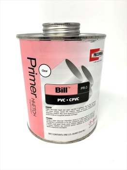 RECTORSEAL PVC PRIMER CLEAR 1 PT #55705 BILL PR-3